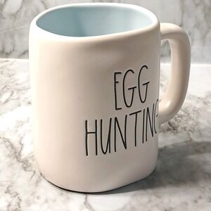 Rae Dunn By Magenta Egg Hunting White Coffee/Tea Ceramic Mug 12 oz Made In China